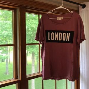 London H&M wide Collar T
